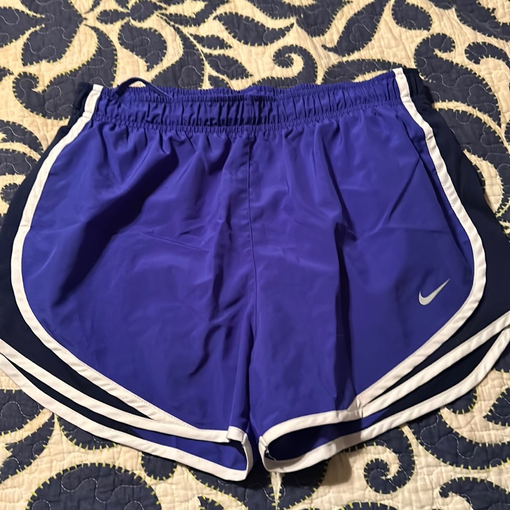 VGUC blue and white Nike medium shorts
